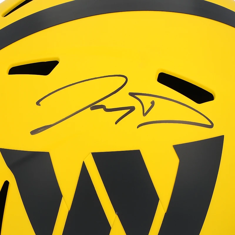 Réplique du casque Riddell Rave Speed ​​autographié par Jayden Daniels Washington Commanders