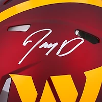 Casque authentique dédicacé Riddell Speed ​​par les Washington Commanders de Jayden Daniels