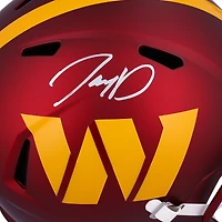 Casque réplique autographié Riddell Speed ​​de Jayden Daniels Washington Commanders