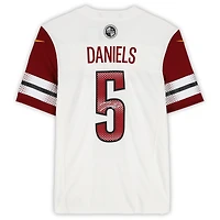 Maillot Nike Vapor F.U.S.E. blanc dédicacé par Jayden Daniels des Washington Commanders