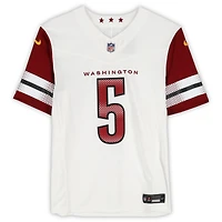 Maillot Nike Vapor F.U.S.E. blanc dédicacé par Jayden Daniels des Washington Commanders