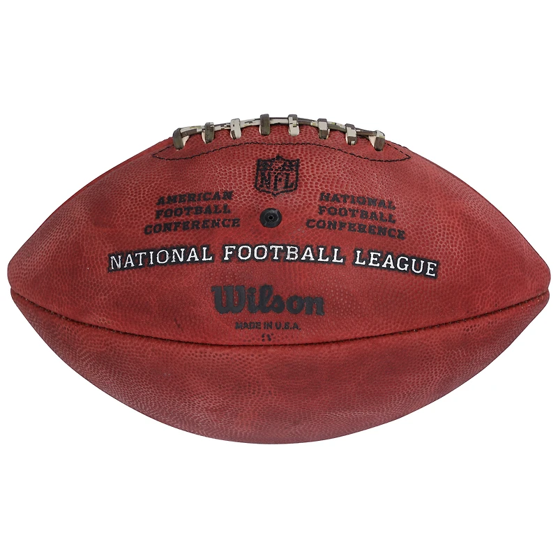 Ballon de football Wilson Duke autographié par Jayden Daniels des Washington Commanders