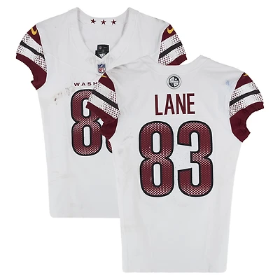 Jaylin Lane Washington Commanders Game-Used #83 White Nike Jersey vs. New York Giants on December 14, 2025