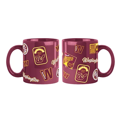 Lot de 2 tasses colorées Logo Brands Washington Commanders de 44 cl