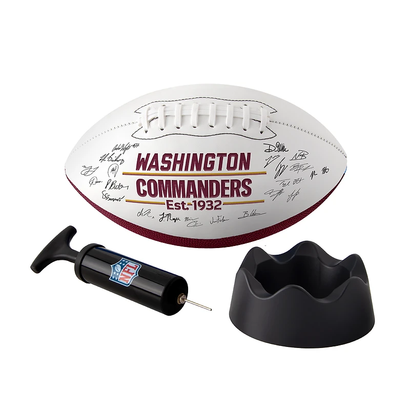 Logo Brands Washington Commanders 2025 Autograph Signature Football