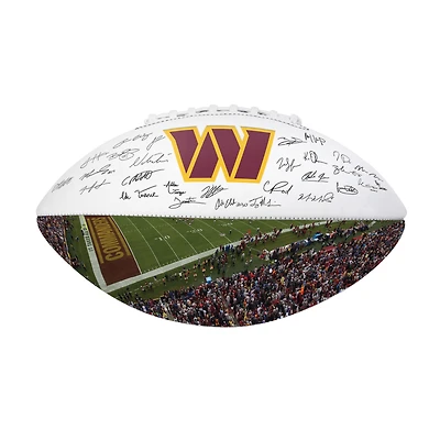 Logo Brands Washington Commanders 2025 Autograph Signature Football