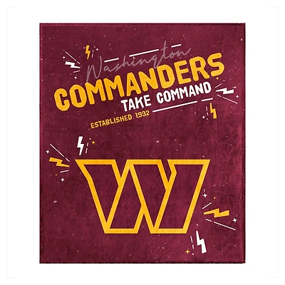 Logo Brands Washington Commanders 60" x 70" Plush Throw Blanket