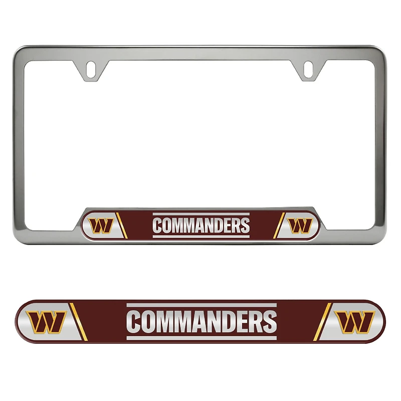 Logo Brands  Washington Commanders Embossed License Plate Frame