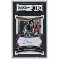 Luke McCaffrey Washington Commanders Autographié 2024 Panini Select Blanc Prizm Rookie Signatures #RSP-LMY #5/35 SGC Authentifié 10/10 Carte Rookie