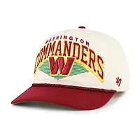 Casquette ajustable Pomona Rope Hitch crème Washington Commanders '47 pour homme