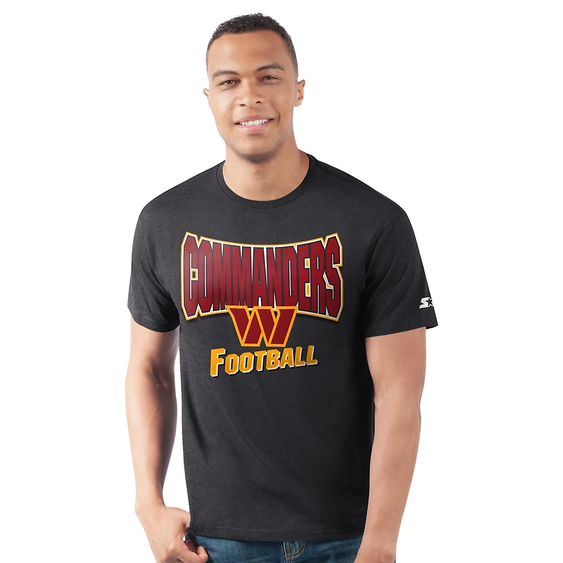 Men's Starter  Black Washington Commanders Prime Time T-Shirt