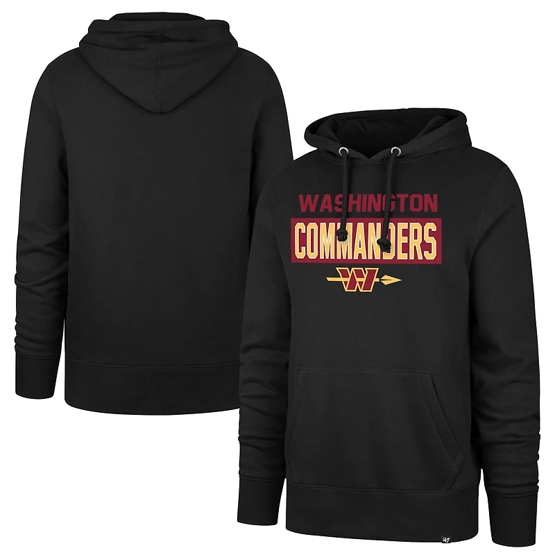 Men's '47 Black Washington Commanders Framework Headline Hoodie