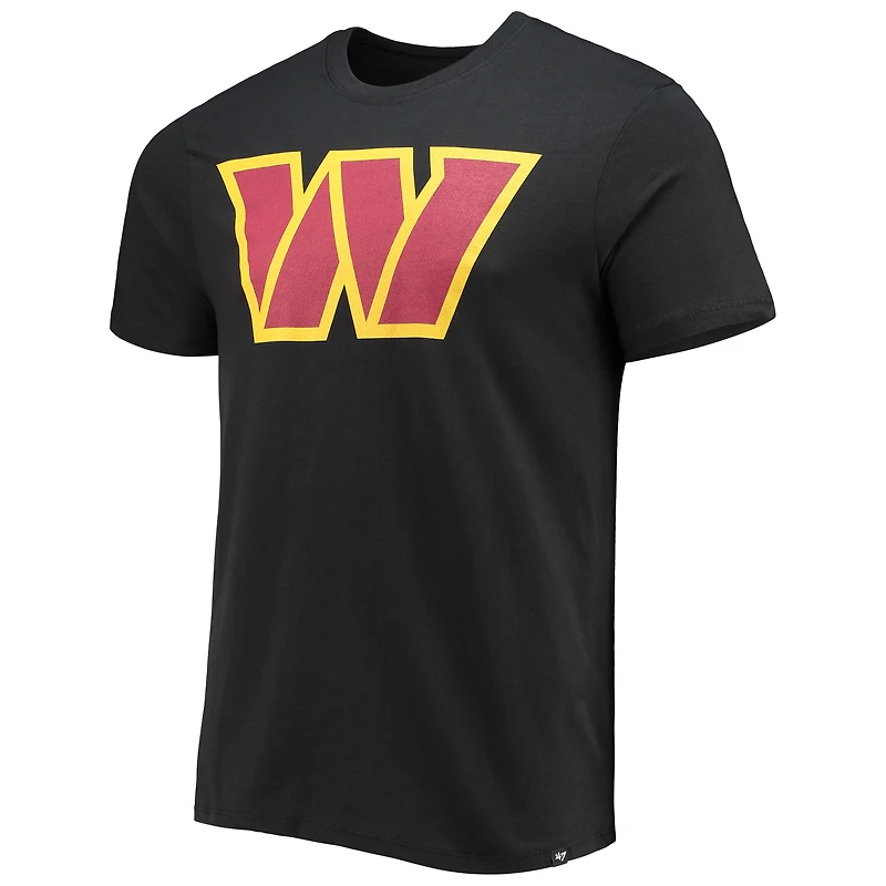 T-shirt '47 Black Washington Commanders Imprint Super Rival pour homme
