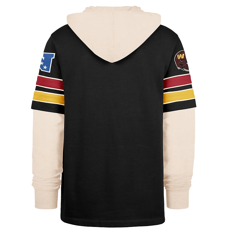 Men's '47  Black Washington Commanders Split Zone Cornerback Duo Hoodie