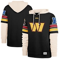 Men's '47  Black Washington Commanders Split Zone Cornerback Duo Hoodie