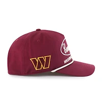Casquette ajustable Washington Commanders Foundational Hitch bordeaux 1947 pour homme