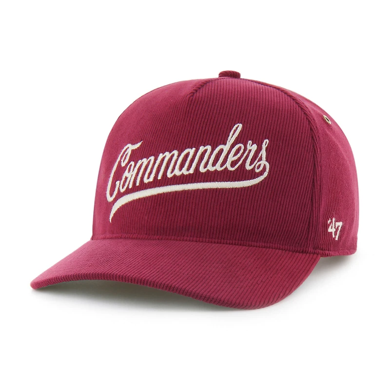 Men's '47  Burgundy Washington Commanders Golden Age Corduroy Hitch Adjustable Hat