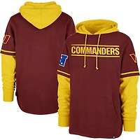 Chandail à capuchon coupe-court Washington Commanders '47 bordeaux pour homme