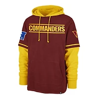Chandail à capuchon coupe-court Washington Commanders '47 bordeaux pour homme