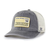 Casquette ajustable Washington Commanders Canteen pour homme, couleur anthracite, style camionneur décontracté, modèle 47