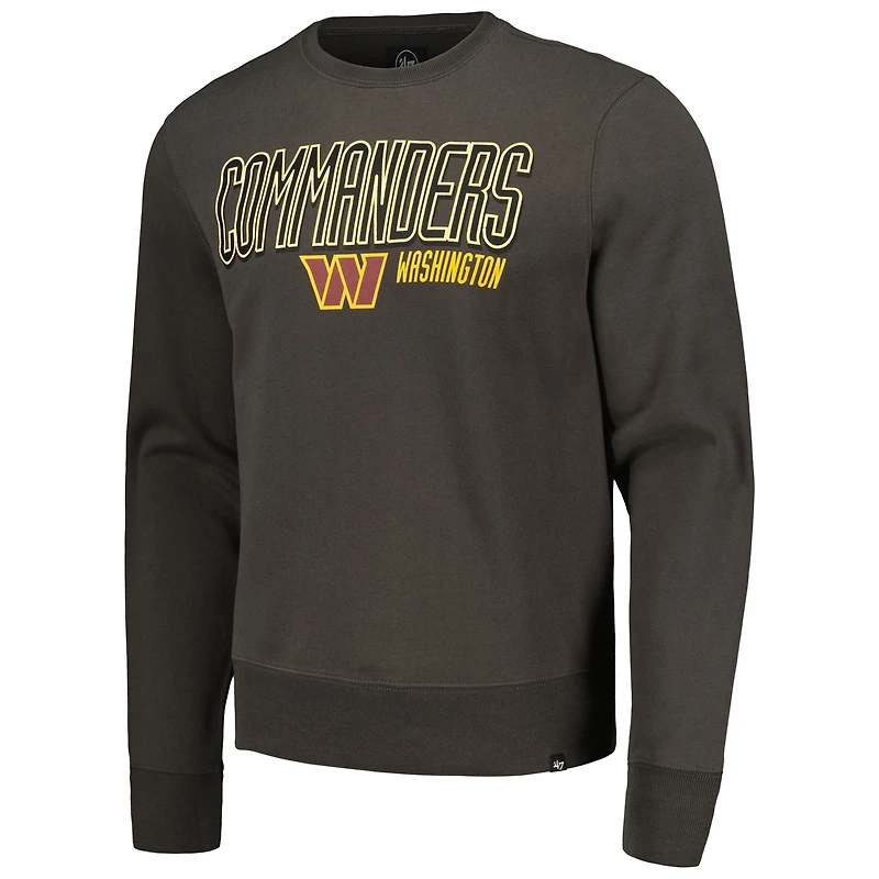 Sweat-shirt à enfiler '47 Charcoal Washington Commanders Locked Headline pour hommes