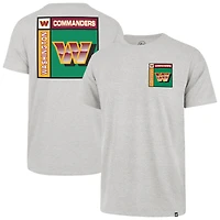 Men's '47  Gray Washington Commanders Chrome Plate Franklin T-Shirt