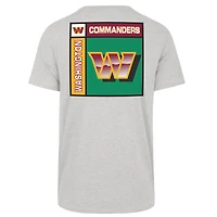 Men's '47  Gray Washington Commanders Chrome Plate Franklin T-Shirt