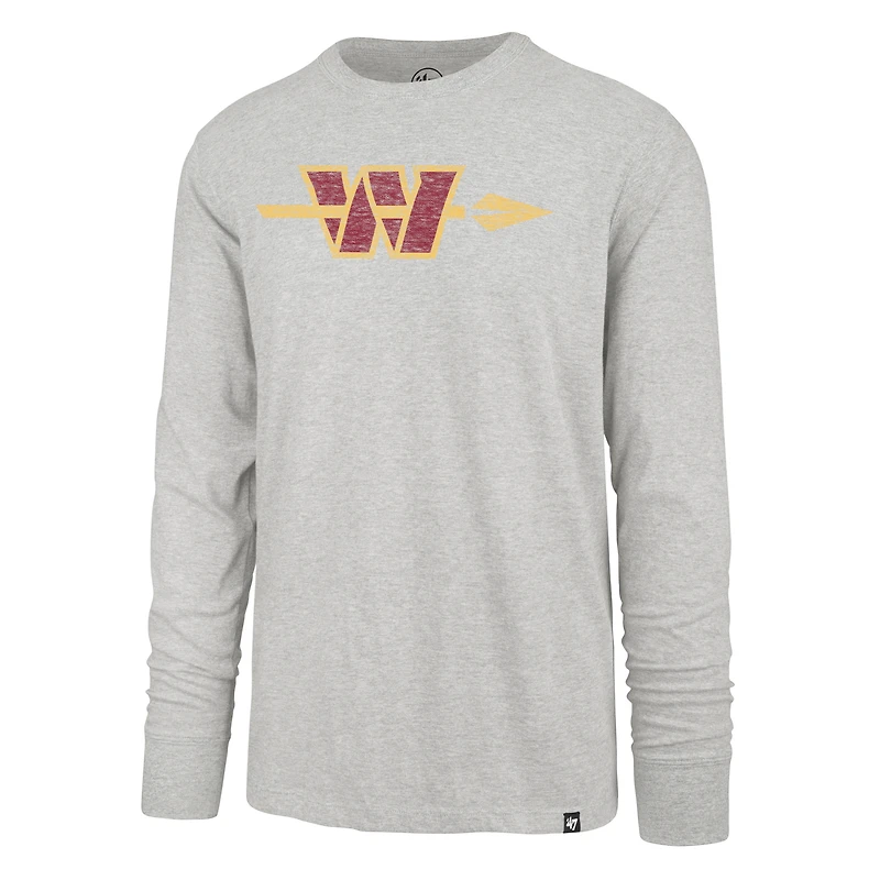 Men's '47 Gray Washington Commanders Premier Franklin Long Sleeve T-Shirt