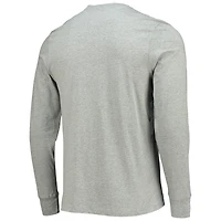 T-shirt à manches longues Washington Commanders Traction Super Rival '47 gris chiné pour homme