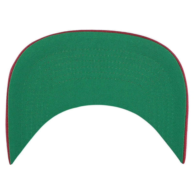 Men's '47 Natural/Burgundy Washington Commanders Frame Out Two-Tone Hitch Adjustable Hat