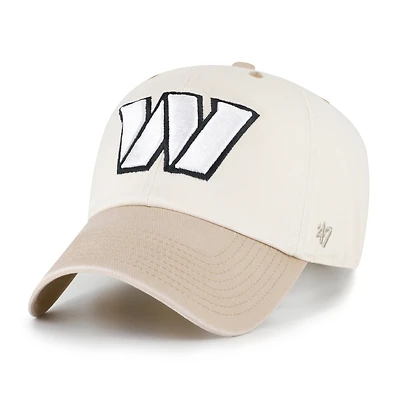 Casquette ajustable pour homme '47 Natural/Tan Washington Commanders Neutral Terrain Clean Up