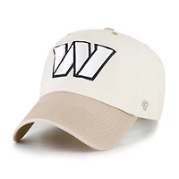 Casquette ajustable pour homme '47 Natural/Tan Washington Commanders Neutral Terrain Clean Up