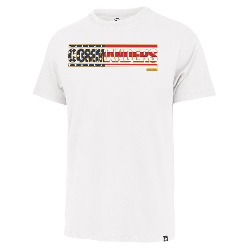 T-shirt blanc pour hommes '47 Washington Commanders Flag Script Franklin