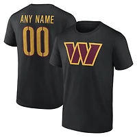 Men's Washington Commanders Team Authentic Personalized Name & Number T-Shirt