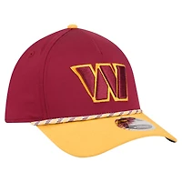 Men's  Burgundy/Gold Washington Commanders Rope M-Crown A-Frame 39THIRTY Flex Hat