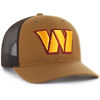Men's Carhartt x '47  Brown Washington Commanders Trucker Adjustable Hat