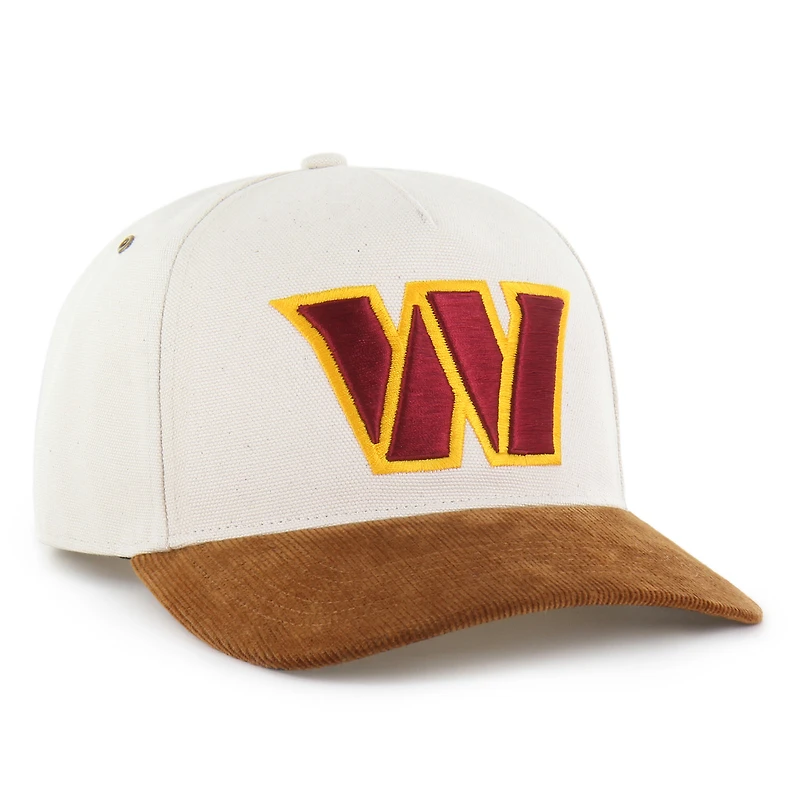 Casquette Carhartt x '47 Washington Commanders Undyed Relaxed Hitch pour homme, coloris naturel/marron, ajustable