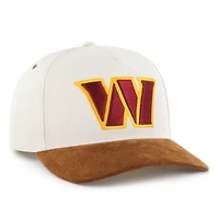 Casquette Carhartt x '47 Washington Commanders Undyed Relaxed Hitch pour homme, coloris naturel/marron, ajustable