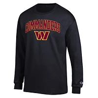 Men's Champion Washington Commanders Arch Over Logo Long Sleeve T-Shirt