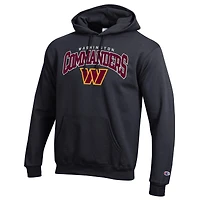 Men's Champion Washington Commanders Powerblend Arch over Logo Hoodie