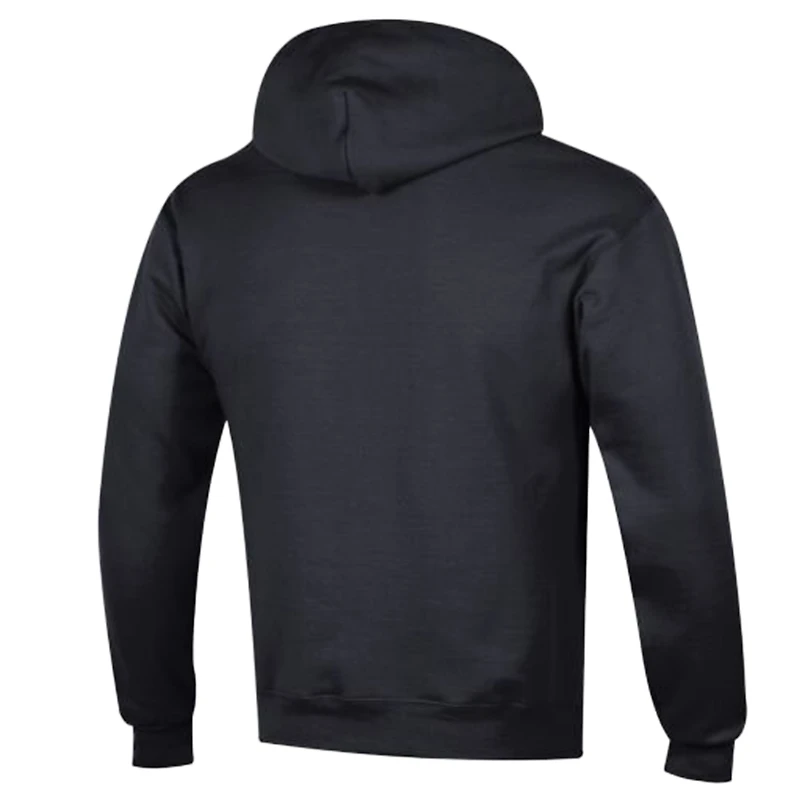 Sweat à capuche Champion noir Washington Commanders Powerblend avec logo en arc sur fond blanc