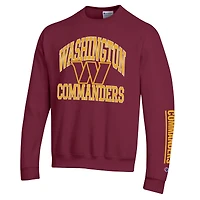 Men's Champion  Burgundy Washington Commanders Powerblend Fleece Sweatshirt