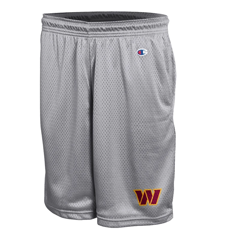 Men's Champion Gray Washington Commanders Classic Mesh Shorts