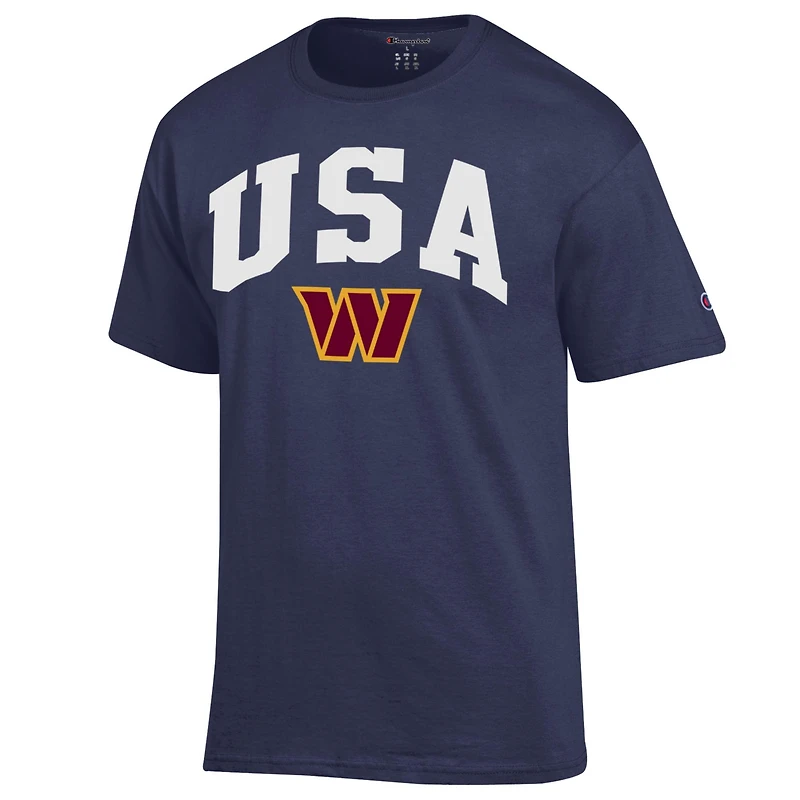 Men's Champion Navy Washington Commanders Americana T-Shirt