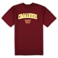 Ensemble pyjama pour homme Concepts Sport Washington Commanders, haut et pantalon, grandes tailles, bordeaux/gris chiné
