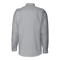 Men's Cutter & Buck  Charcoal Washington Commanders Helmet Stretch Oxford Long Sleeve Button-Down Shirt