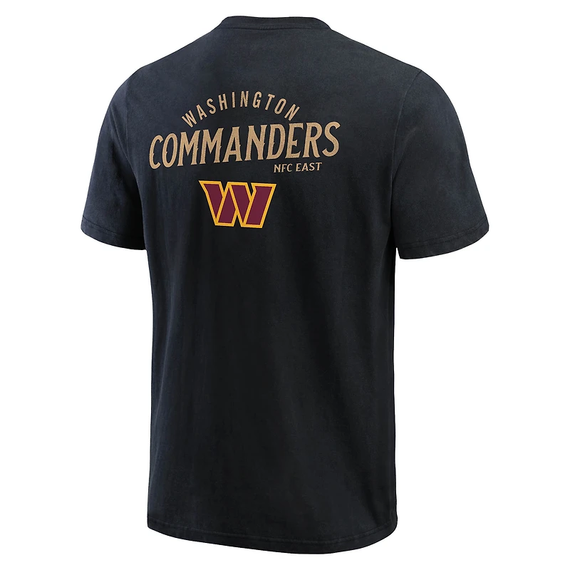 Men's Darius Rucker Collection by Fanatics Black Washington Commanders Washed Henley T-Shirt