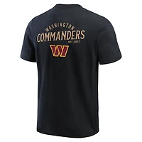 Men's Darius Rucker Collection by Fanatics Black Washington Commanders Washed Henley T-Shirt