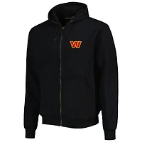 Men's Dunbrooke Black Washington Commanders Craftsman Thermal-Lined Full-Zip Hoodie