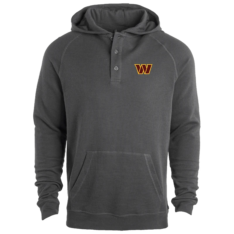 Sweat à capuche thermique raglan gris Dunbrooke pour homme Washington Commanders Montana
